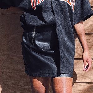 Pleather Mini-Skirt